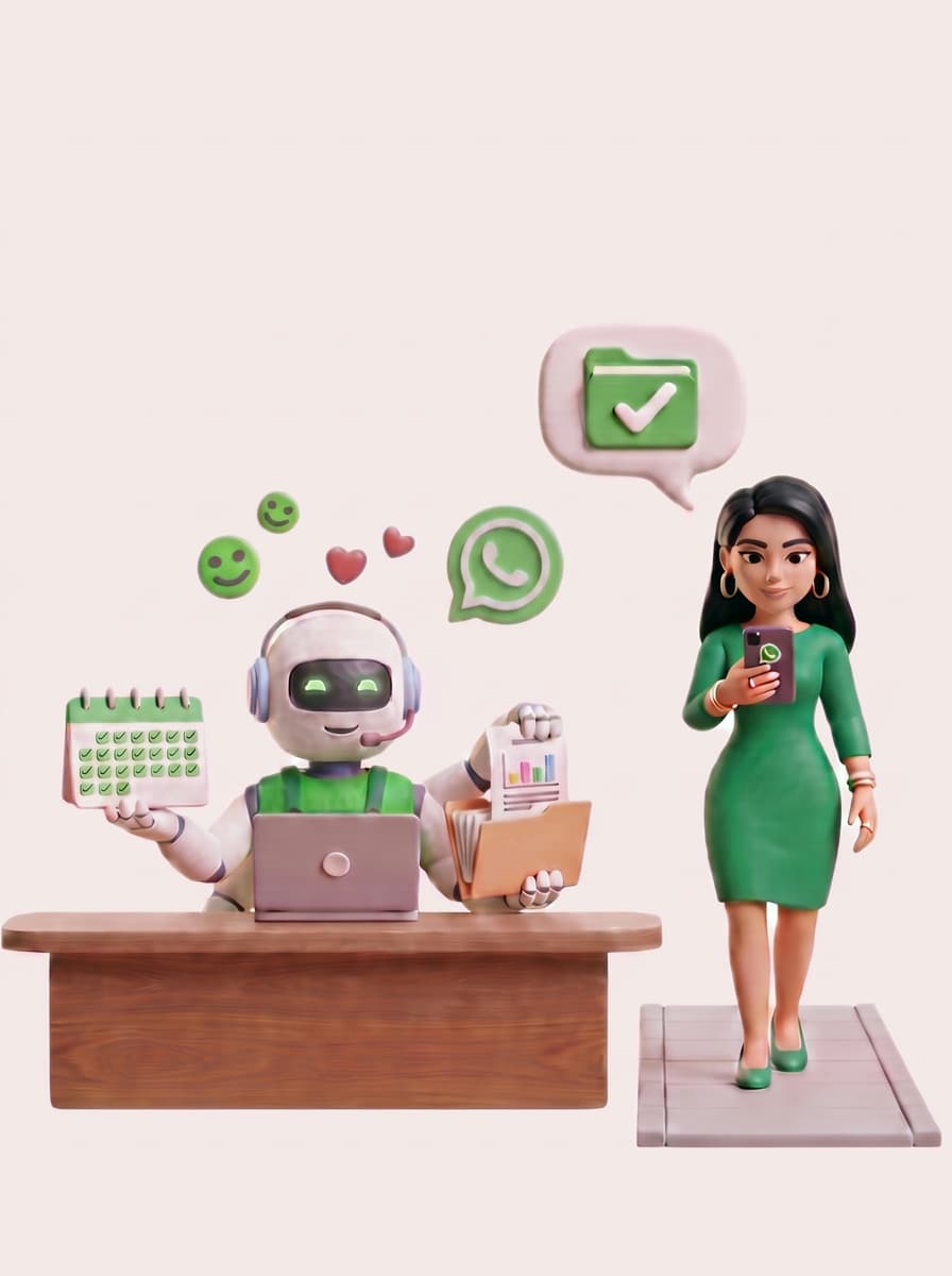 El robot de Cumplido trabaja en su central y la contratista recibe su cuenta de cobro por WhatsApp